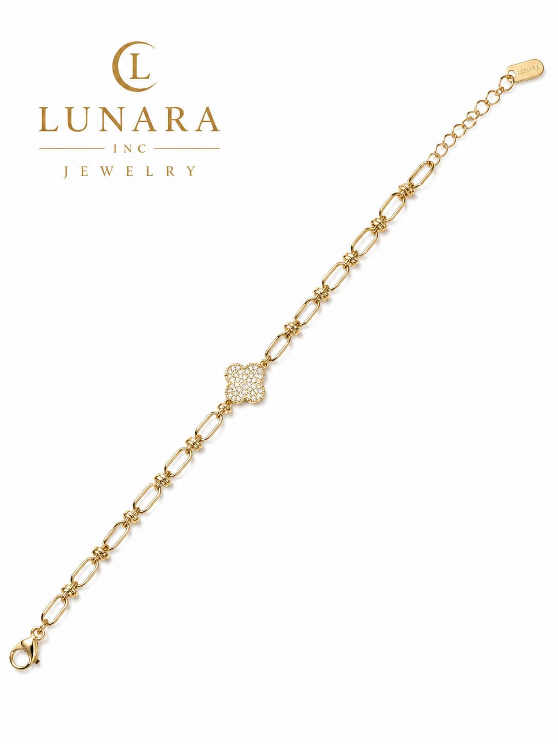 Luxe Clover Link Bracelet