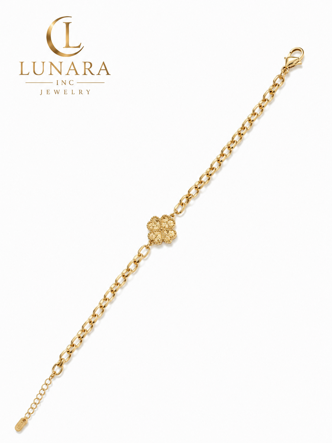 Lunara Lucky Clover Gold Bracelet