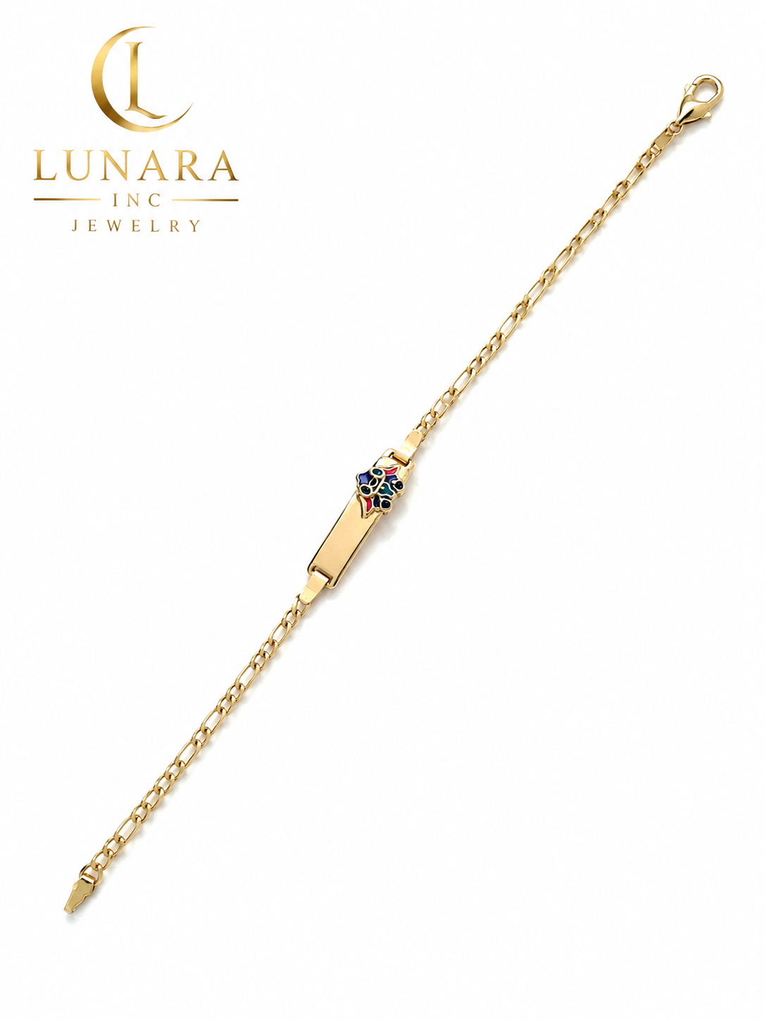 Stitch Kids ID Gold Bracelet 💙✨