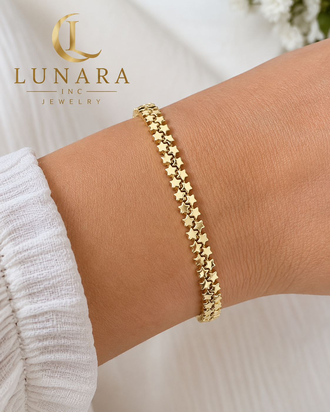 Lunara Golden Stars Bracelet