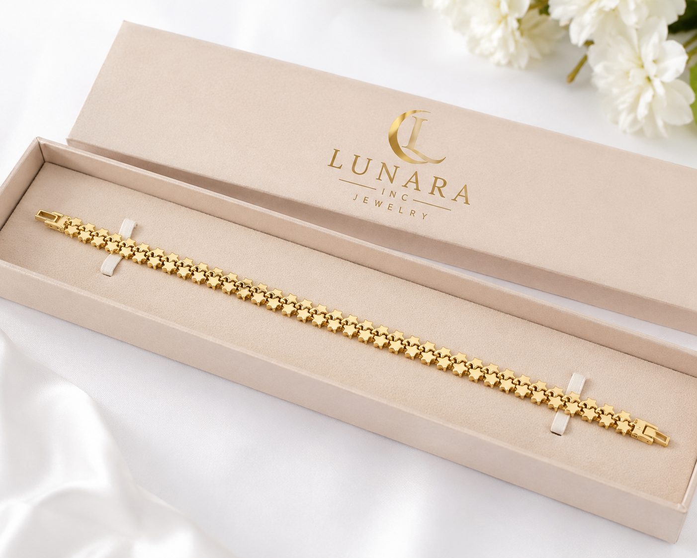 Lunara Golden Stars Bracelet