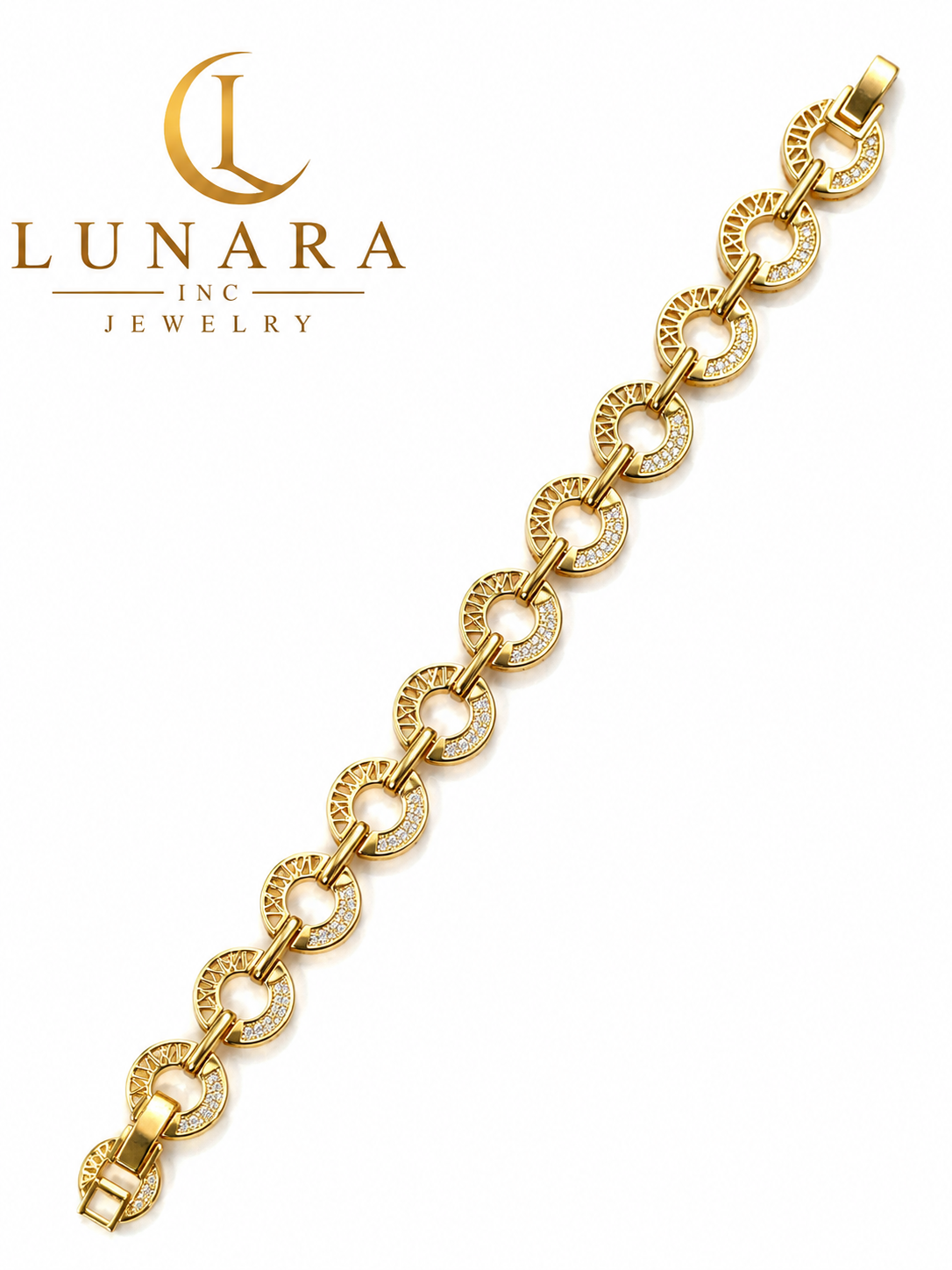 Lunara Radiant Circle Zirconia Bracelet