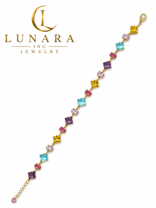 Lunara Rainbow Gemstone Bracelet