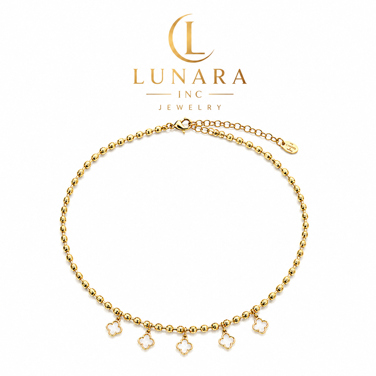 Mother of Pearl Mini Clover Necklace
