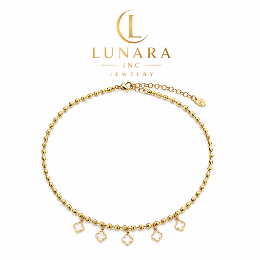 Mother of Pearl Mini Clover Necklace