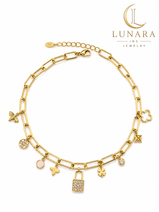 Lucky Charm Paperclip Necklace