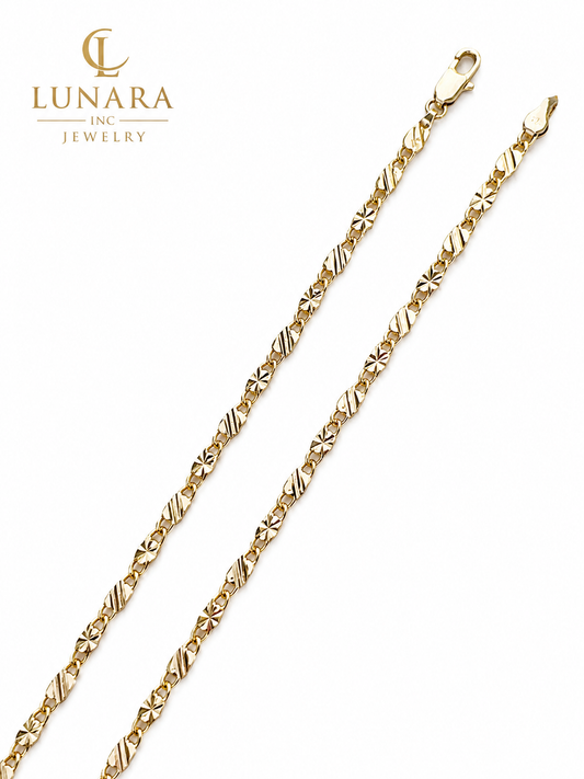 Diamond-Cut Celestial Gold Chain