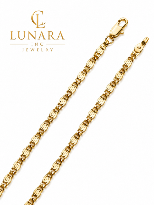 Golden Spiral Link Chain