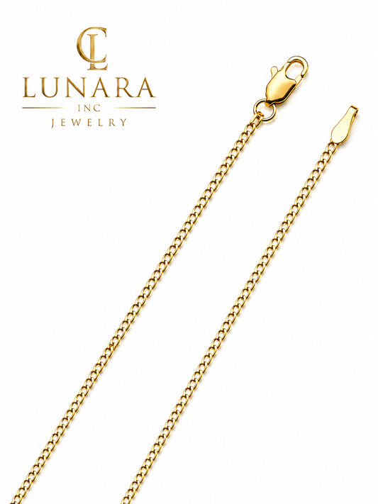 Delicate Gold Curb Chain