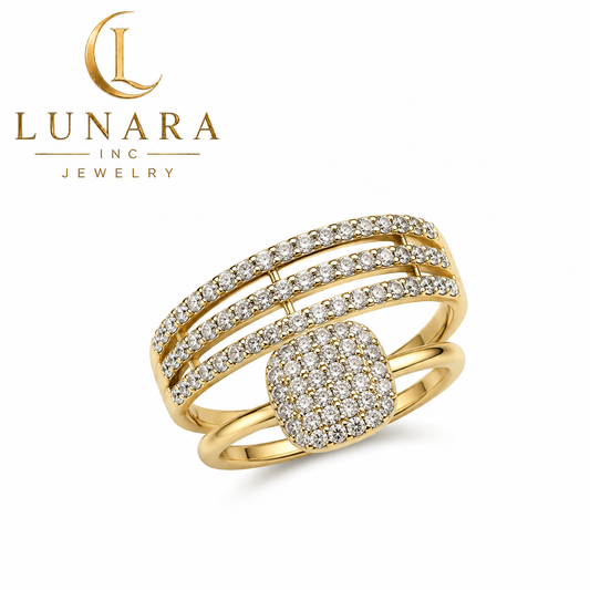 Crystal Harmony Two-Ring Set