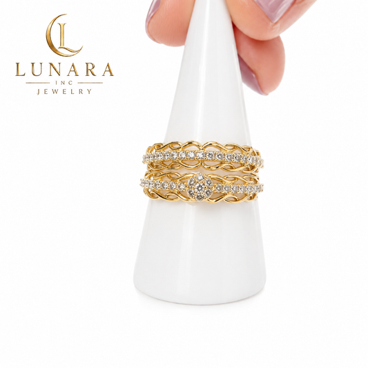 Eternal Sparkle Bridal Ring Set