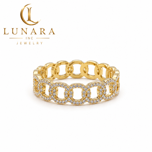 ✨ Pavé Cuban Link Ring