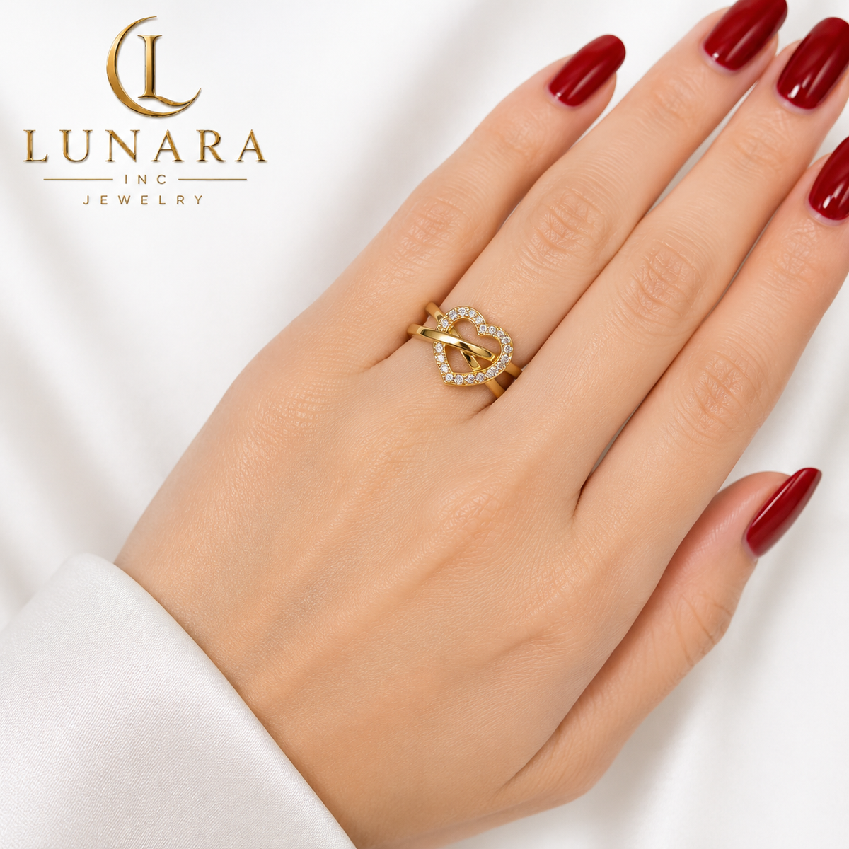 Eternal Heart Crystal Ring