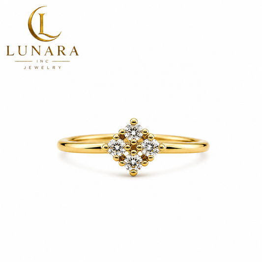 ✨ Four Stone Zirconia Ring