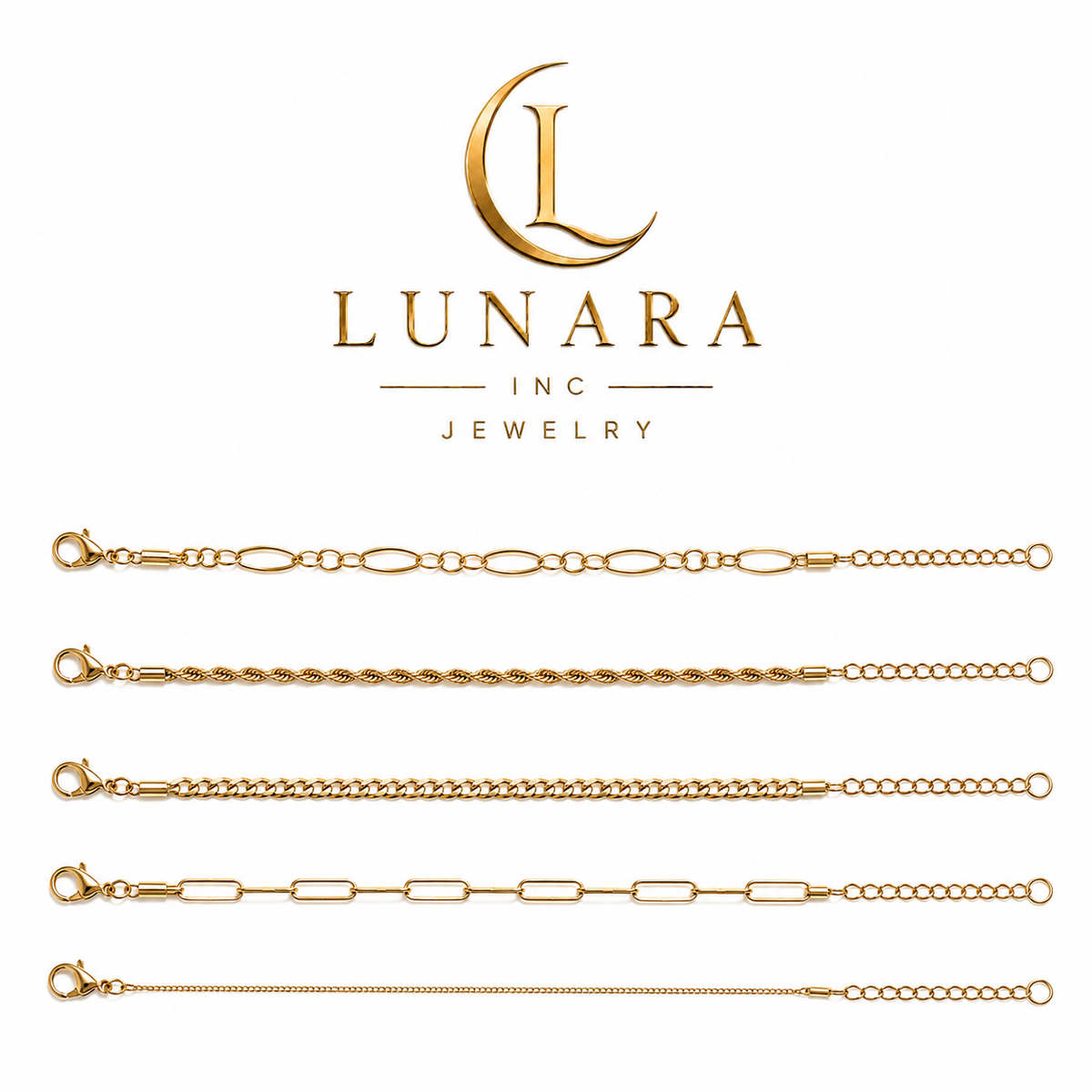 Golden Essential 5-Piece Bracelet Set