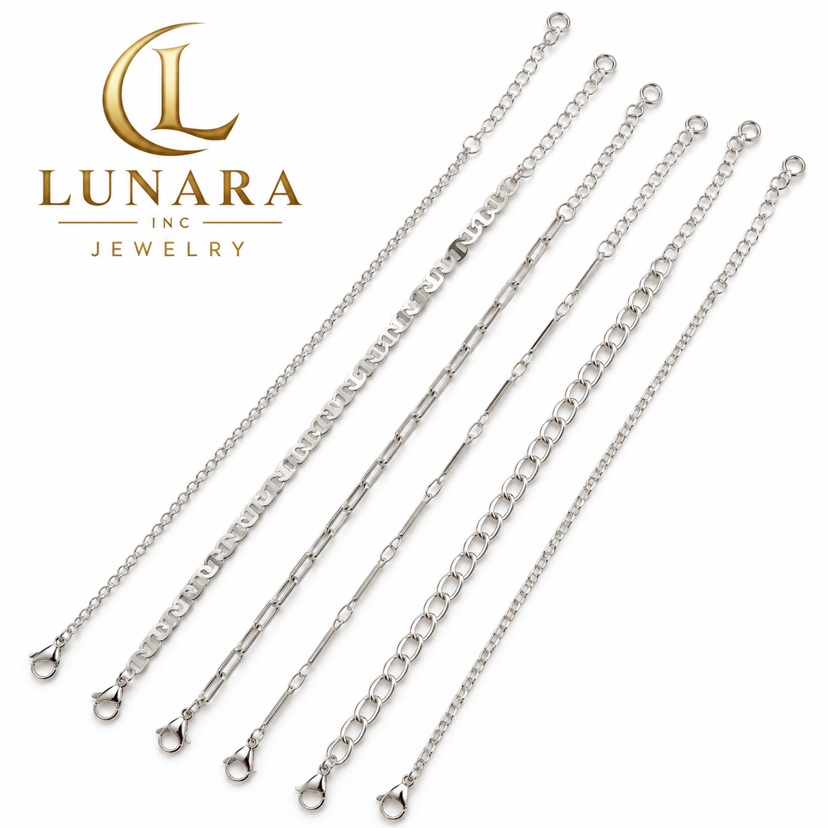 Silver Essential Bracelet Collection – Set of 6