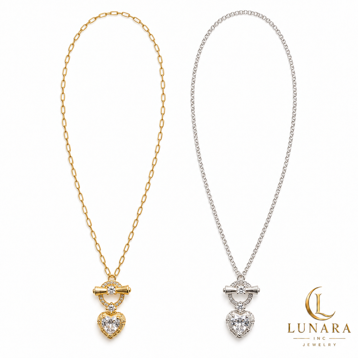 Toggle Heart Necklace
