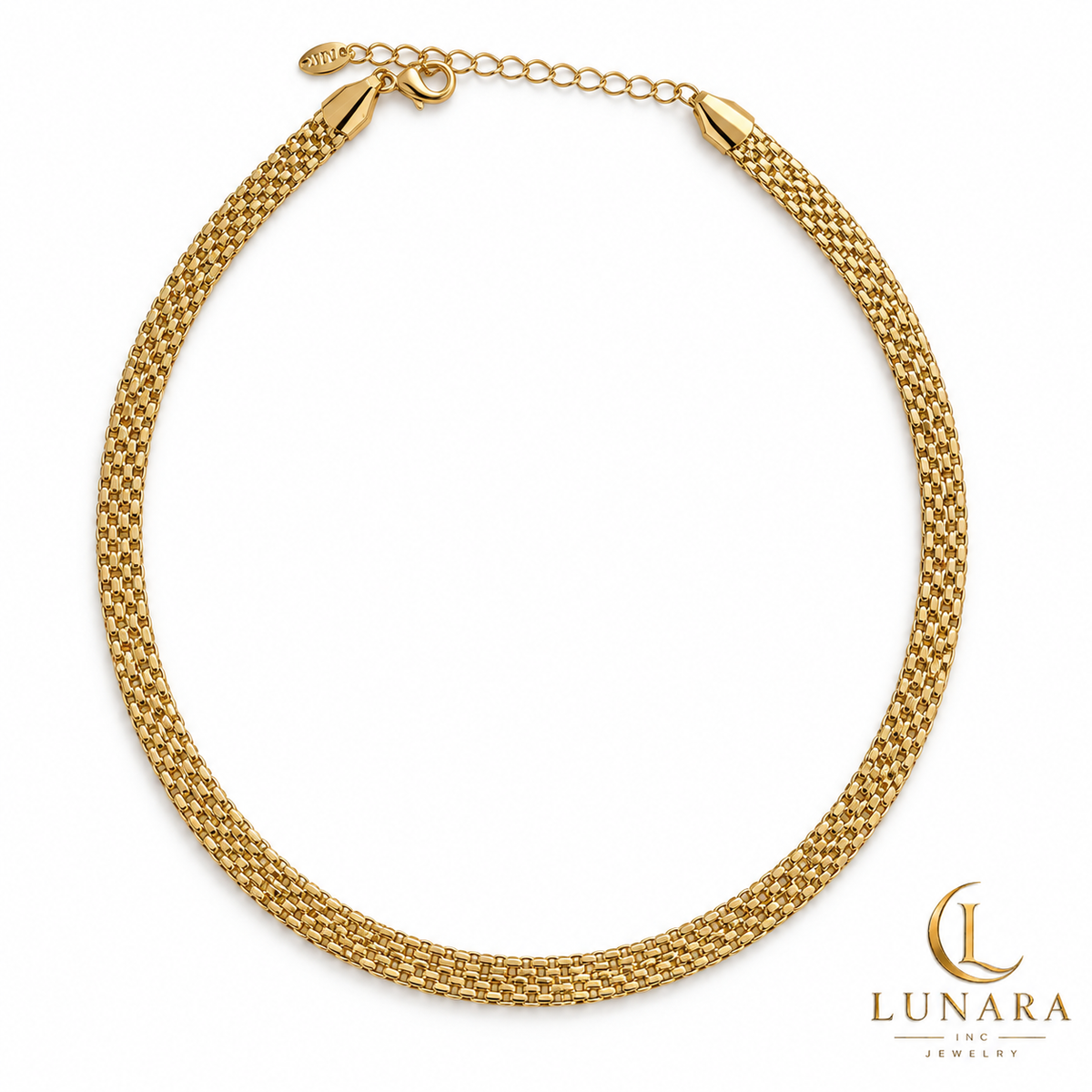 Golden Woven Elegance Necklace