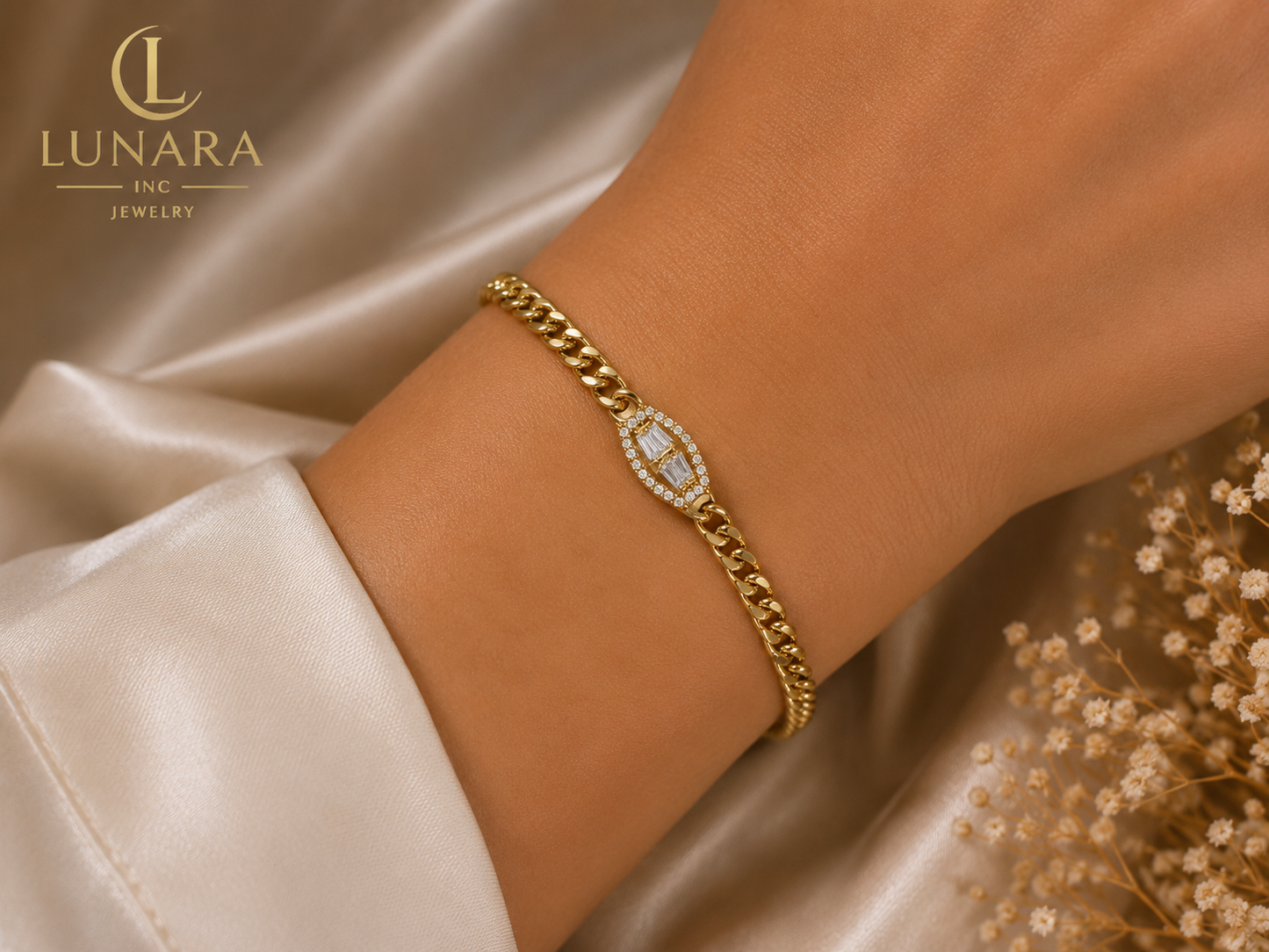 Lunara Diamond Eye Bracelet