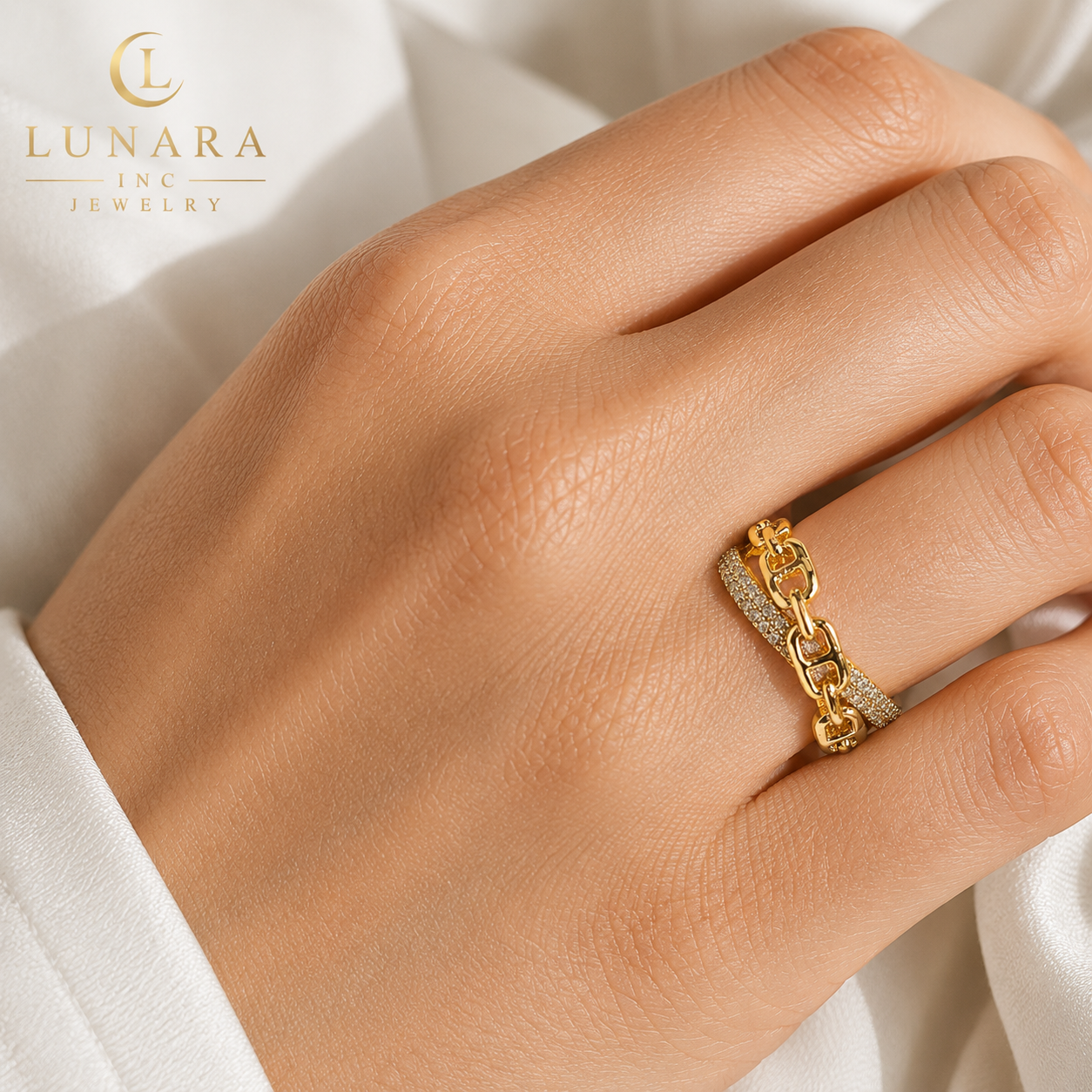 Lunara Chain Luxe Ring