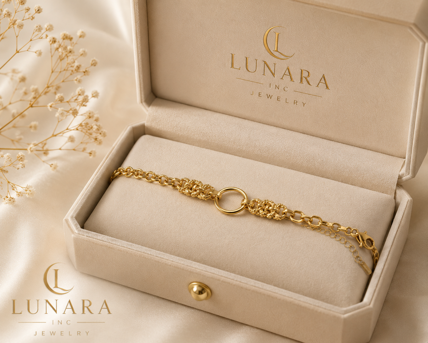 Lunara Golden Knot Bracelet