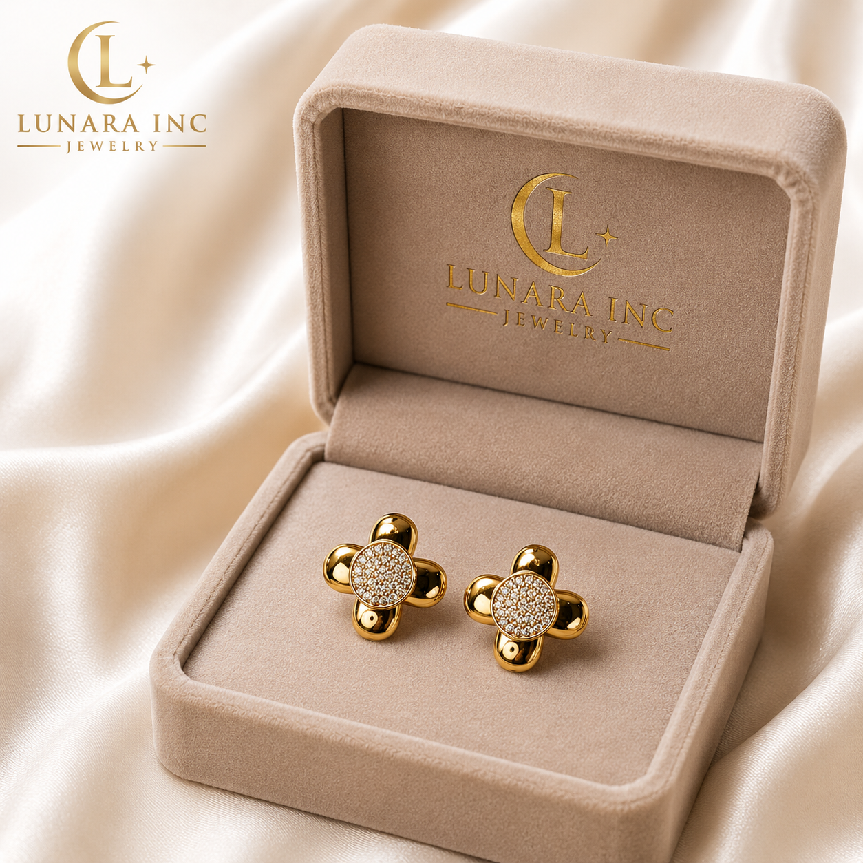 Lunara Golden Bloom Earrings