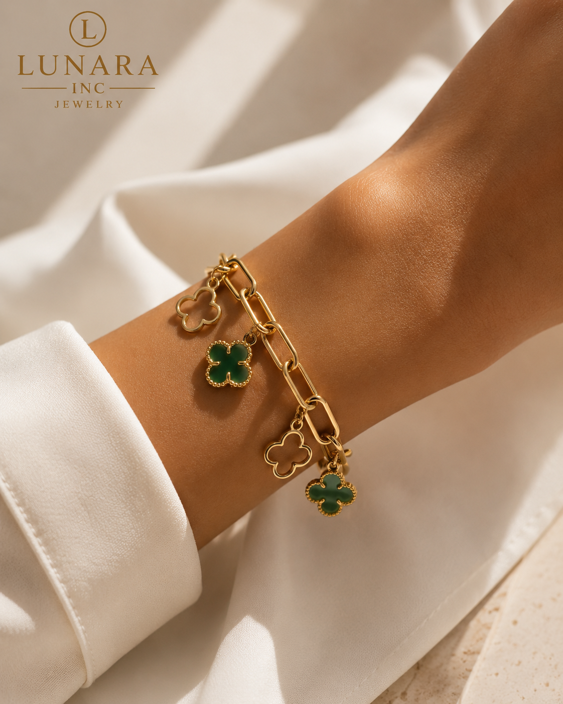 Lunara Clover Luxe Bracelet