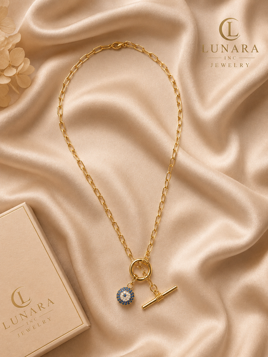 Lunara Blue Aura Necklace