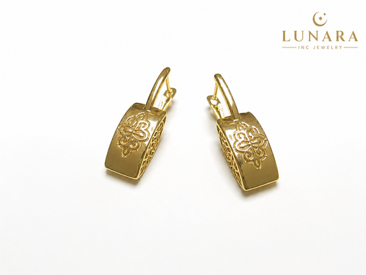 Golden Arabesque Earrings