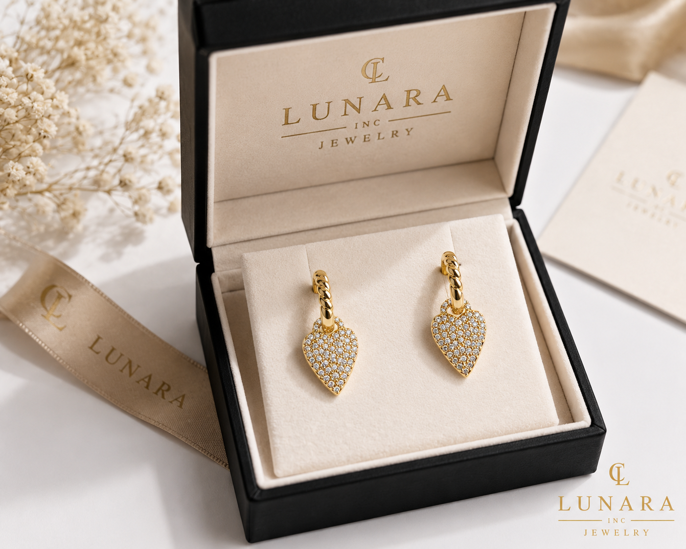 Lunara Eternal Heart Earrings