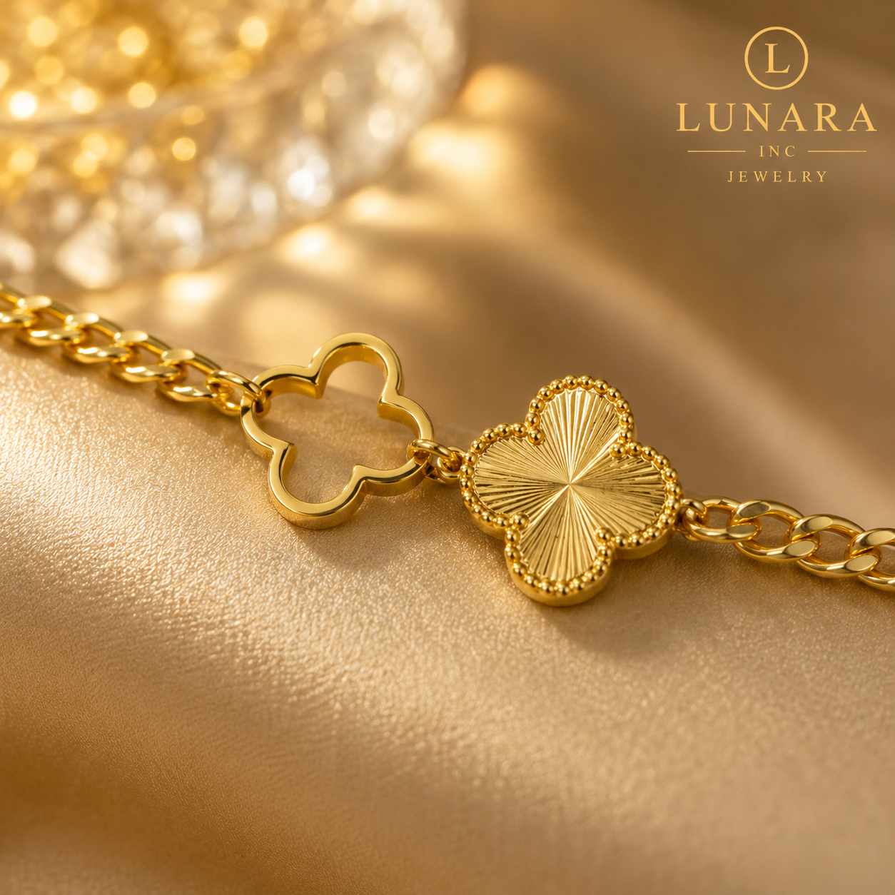 Golden Clover Bracelet