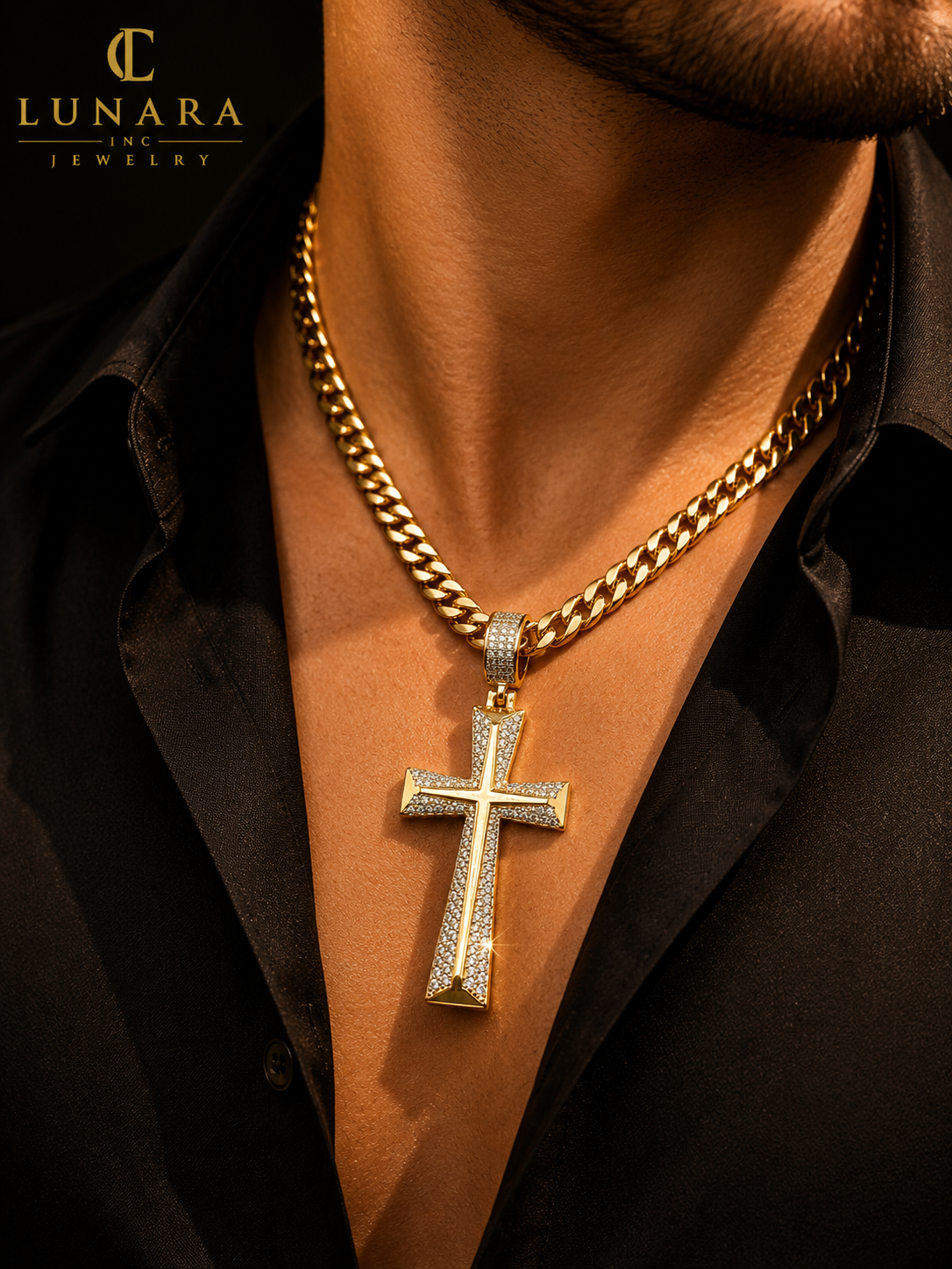 Royal Eternity Cross Pendant