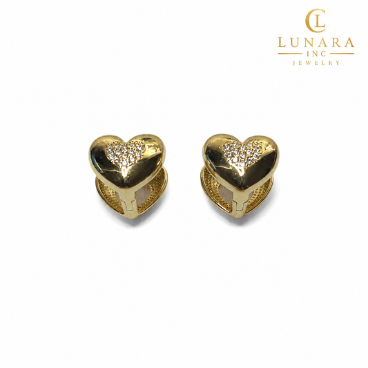 Lunara Eternal Heart Earrings