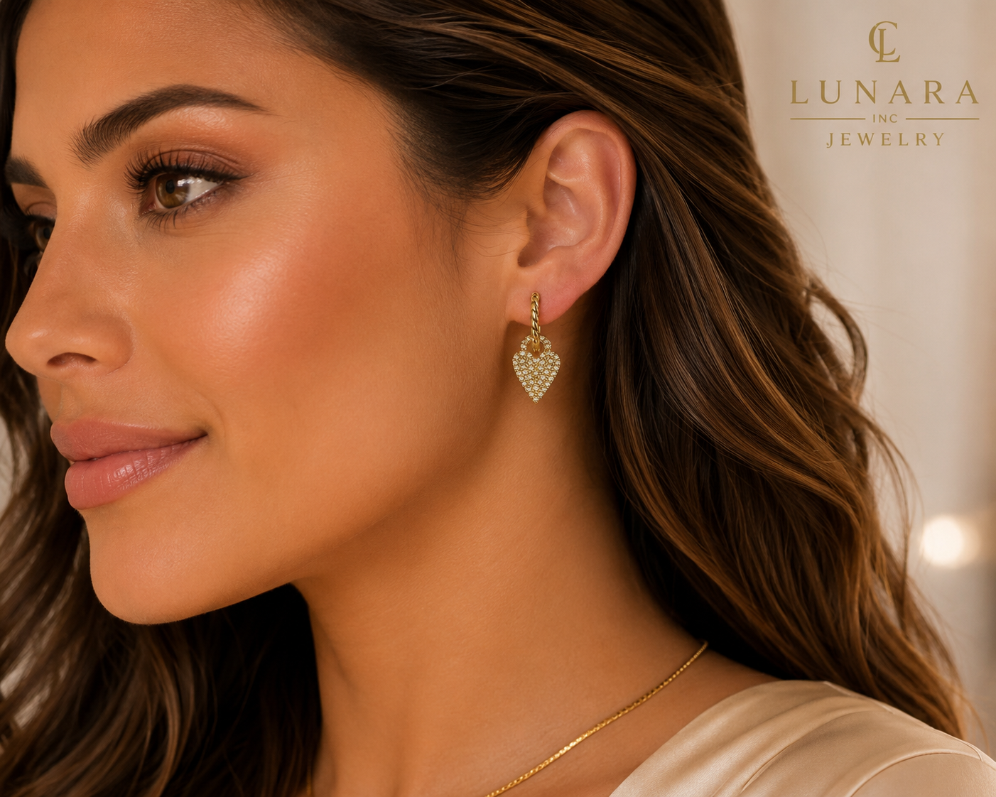Lunara Eternal Heart Earrings