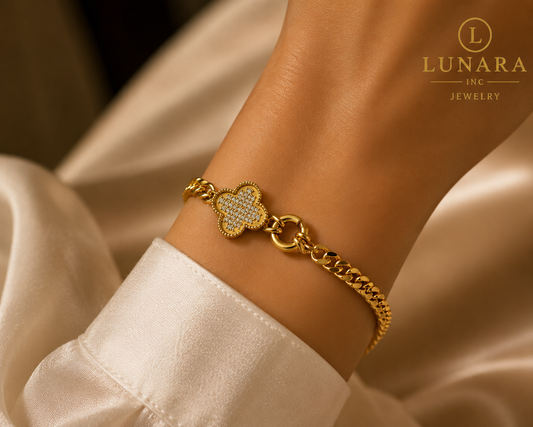 Diamond Clover Bracelet ✨