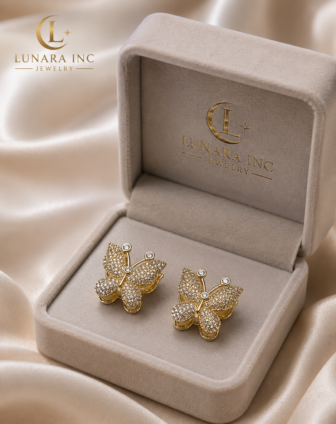 Lunara Butterfly Glow Earrings