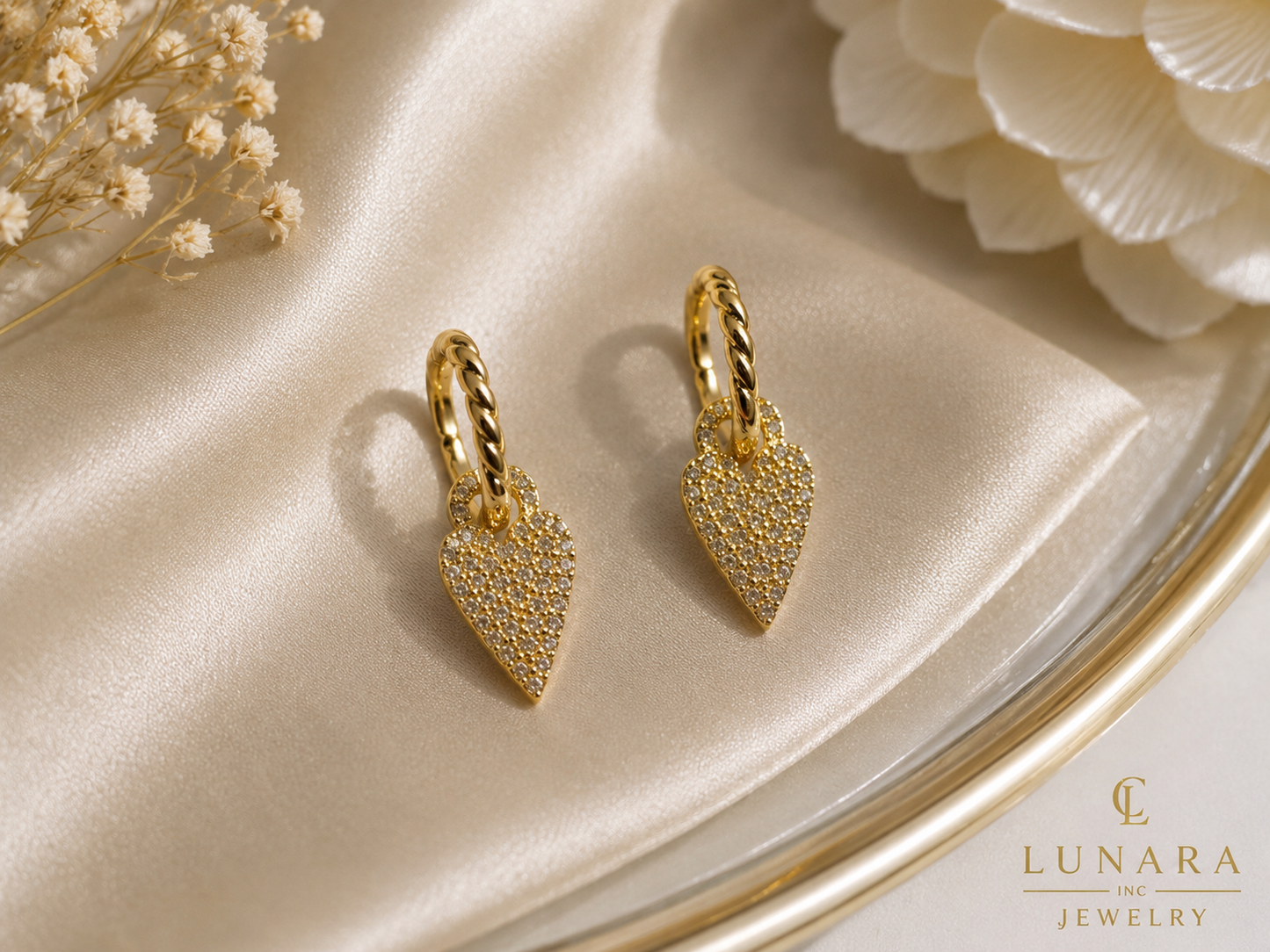 Lunara Eternal Heart Earrings