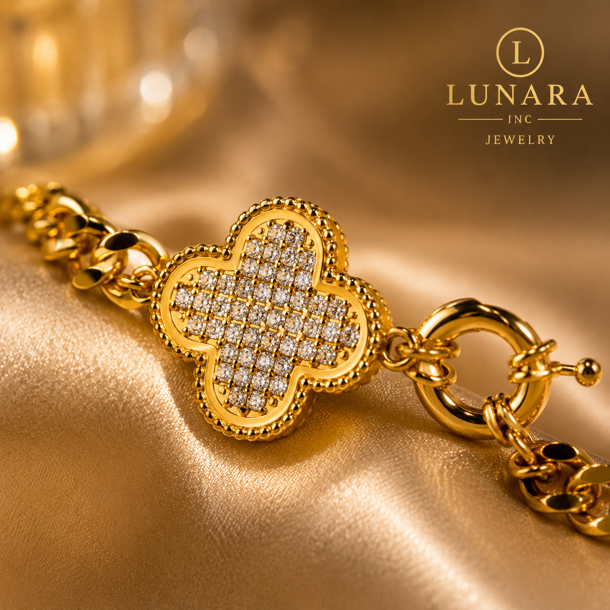 Diamond Clover Bracelet ✨