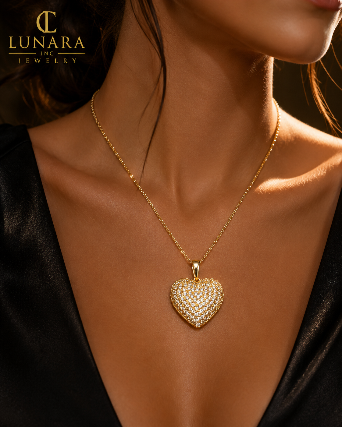 Golden Heart Luxe Pendant