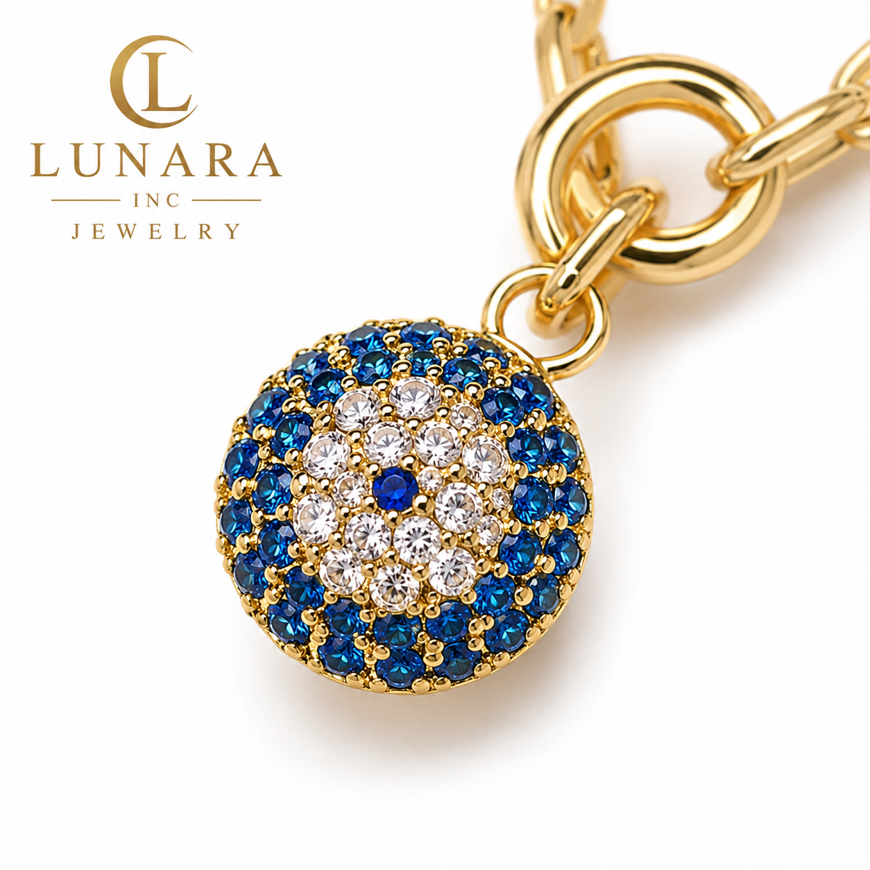 Lunara Blue Aura Necklace