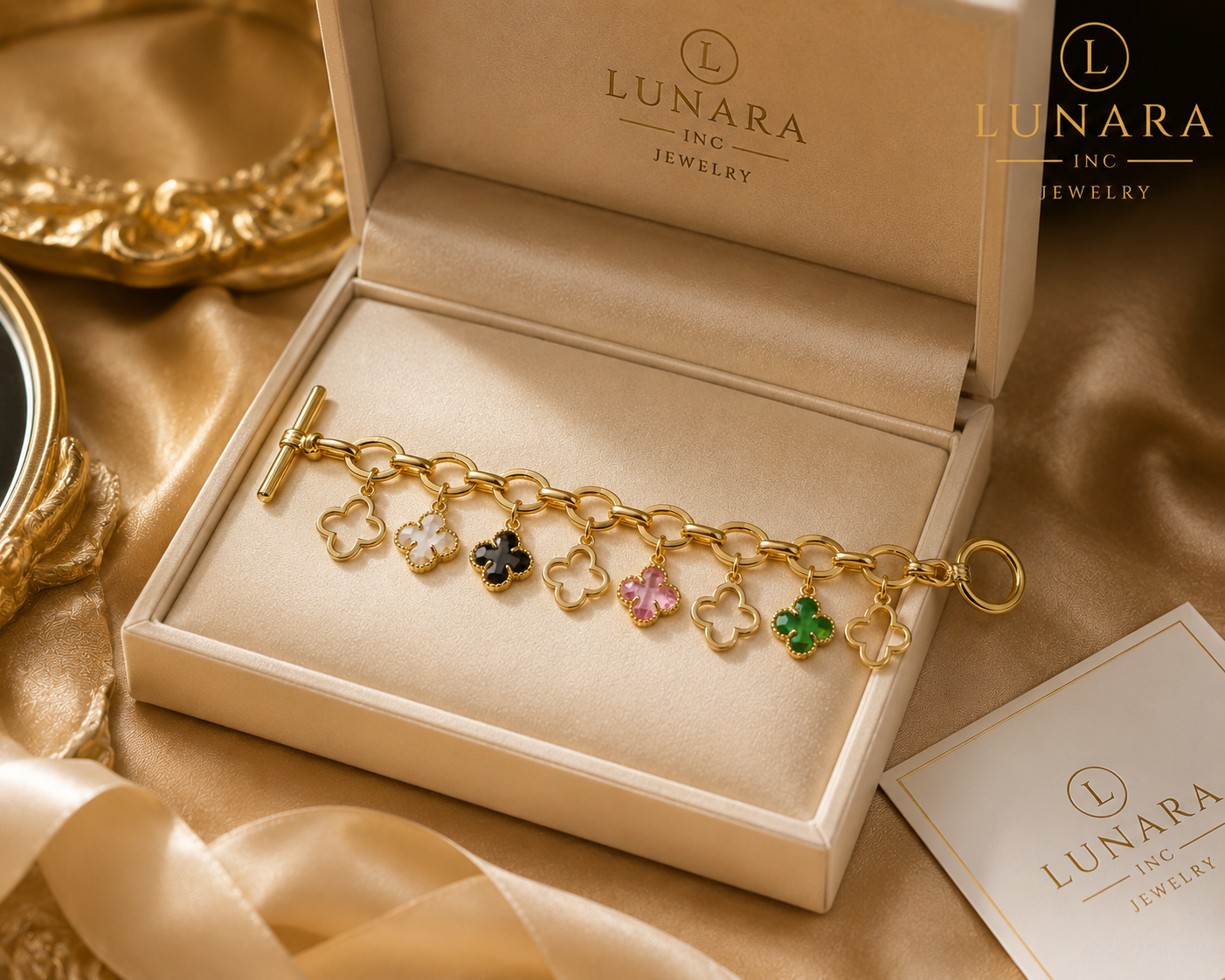 Luxury Clover Charm Bracelet ✨