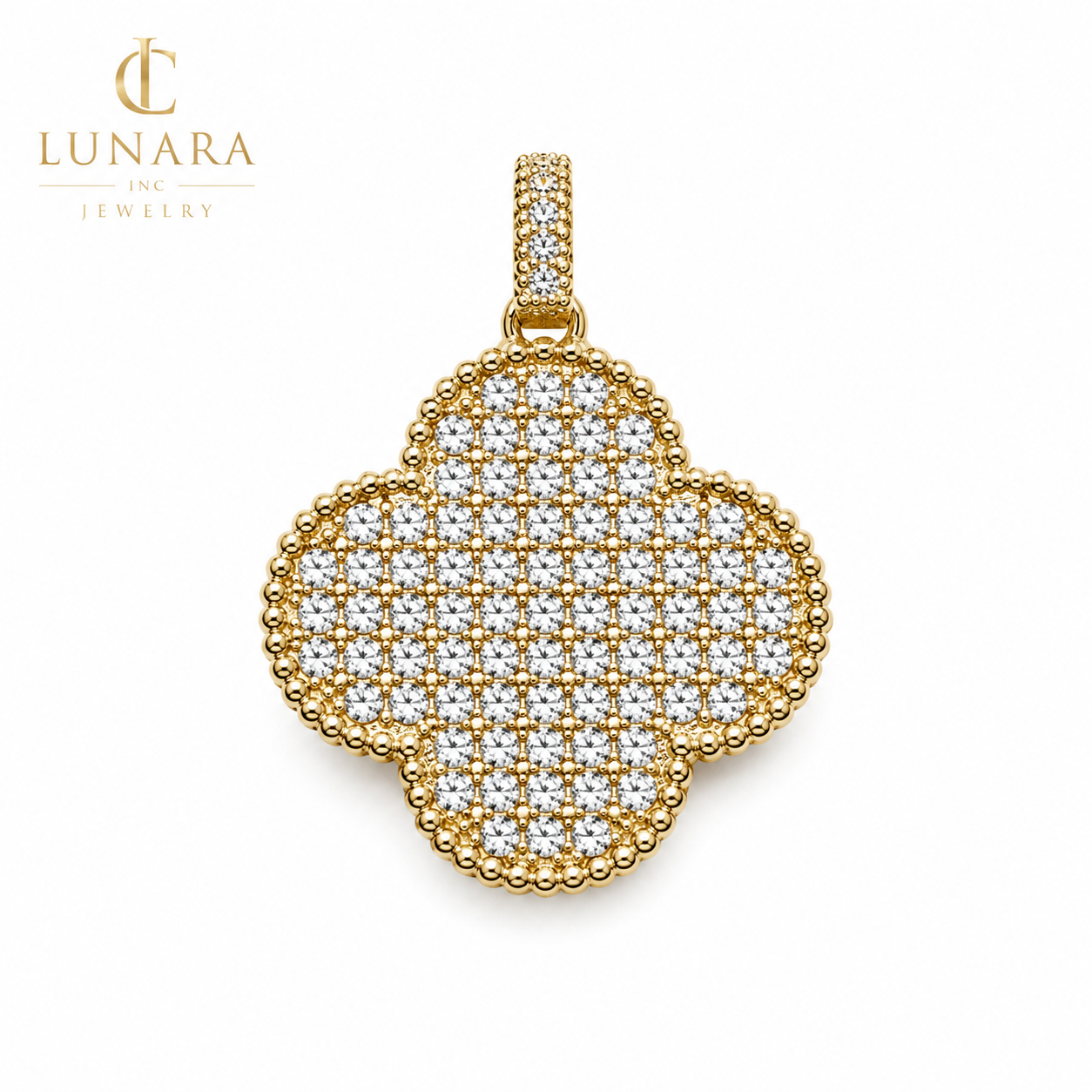 Diamond Clover Pendant