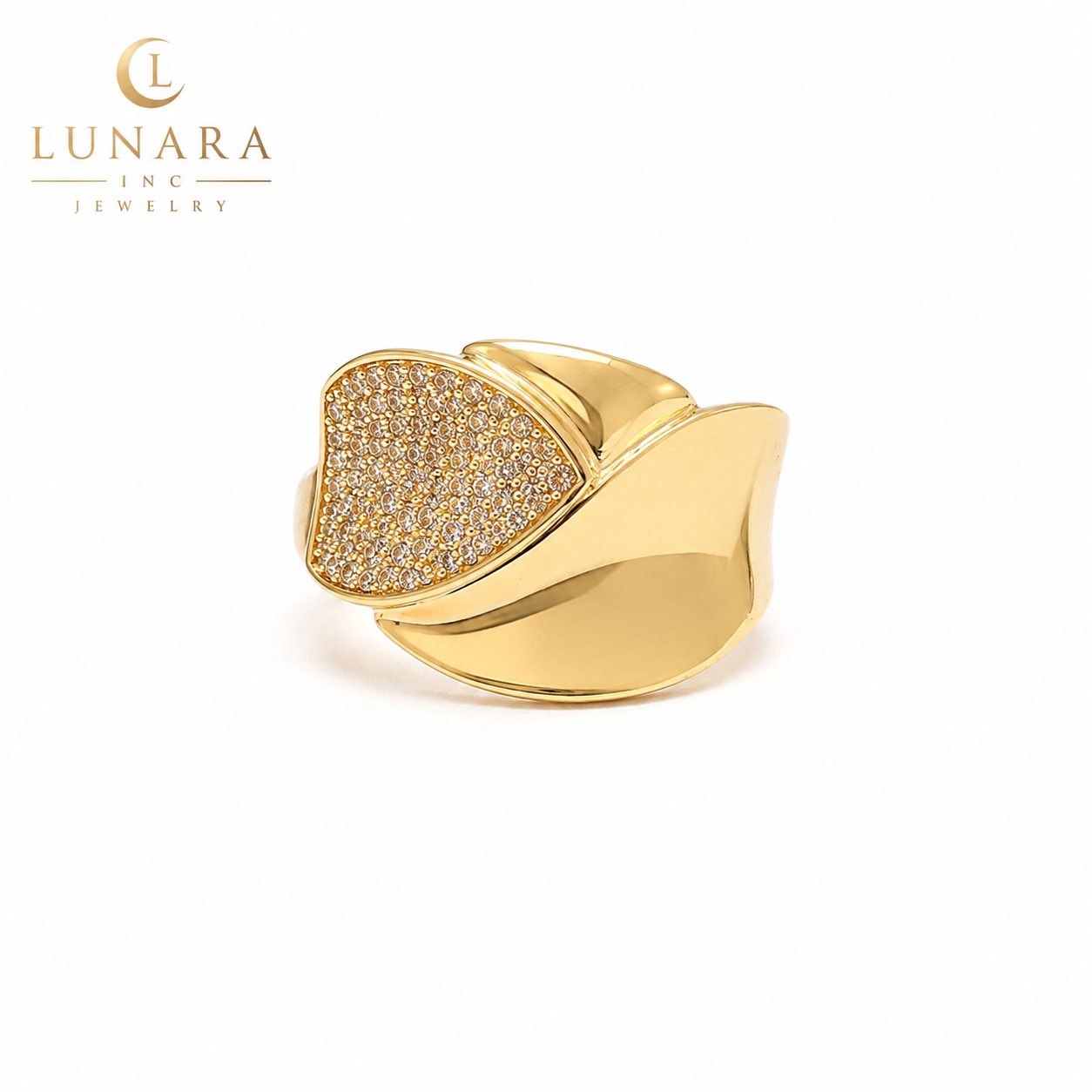 Lunara Golden Eclipse Ring