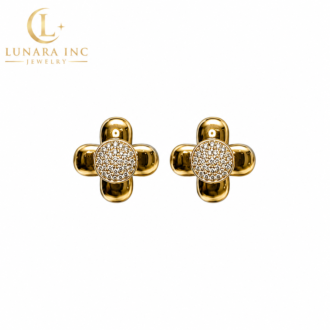 Lunara Golden Bloom Earrings