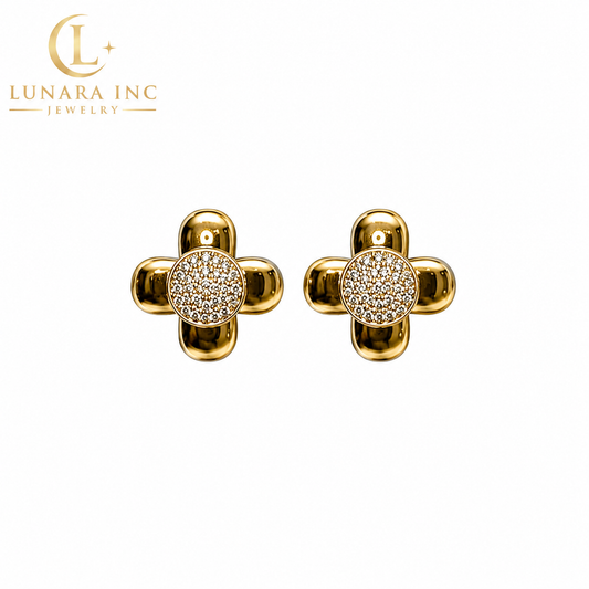 Lunara Golden Bloom Earrings