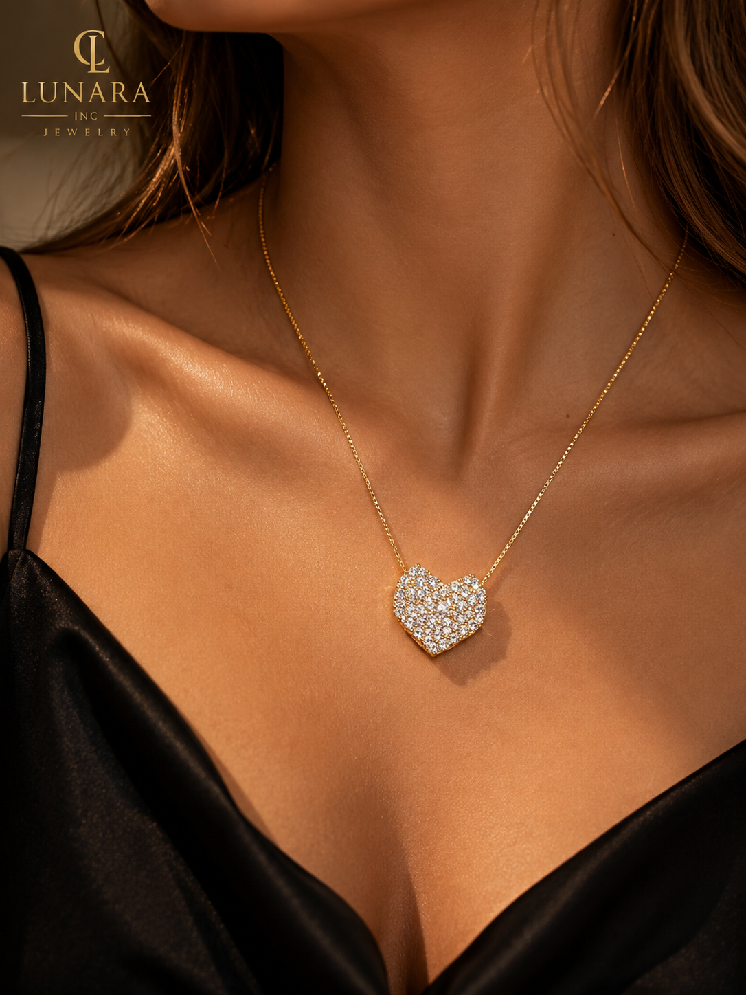Lunara Celeste Heart Necklace