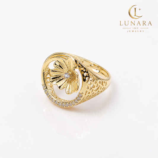 Golden Bloom Luxe Ring