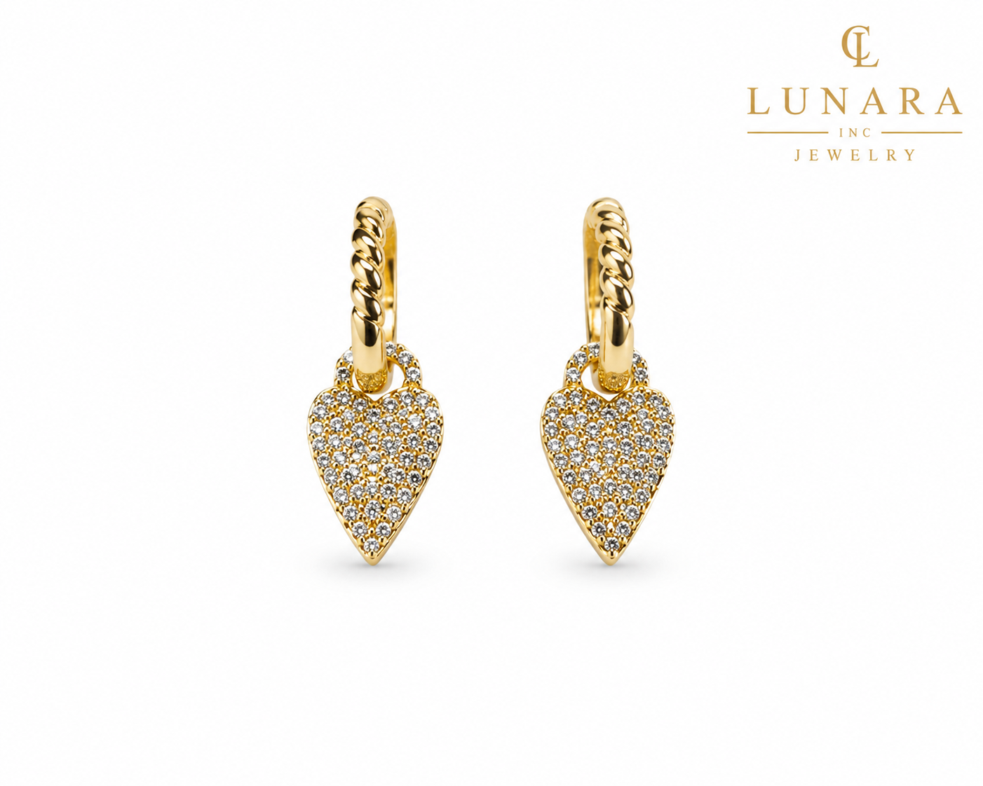 Lunara Eternal Heart Earrings