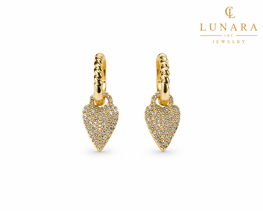 Lunara Eternal Heart Earrings