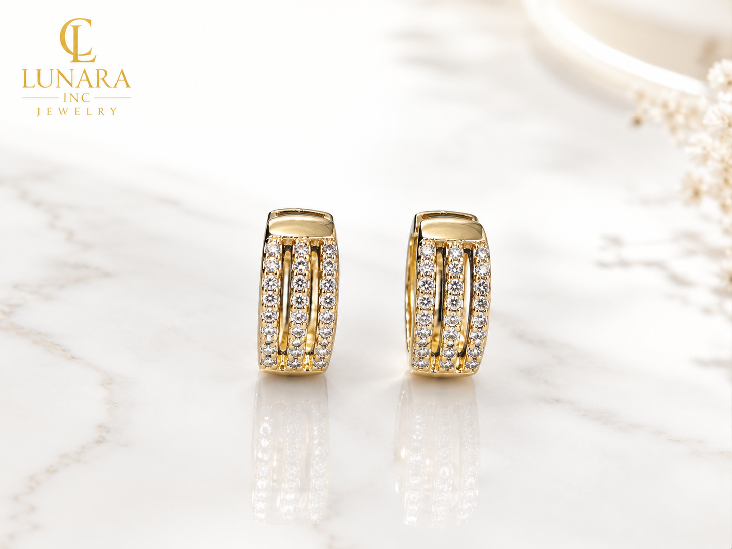 Lunara Triple Luxe Earrings